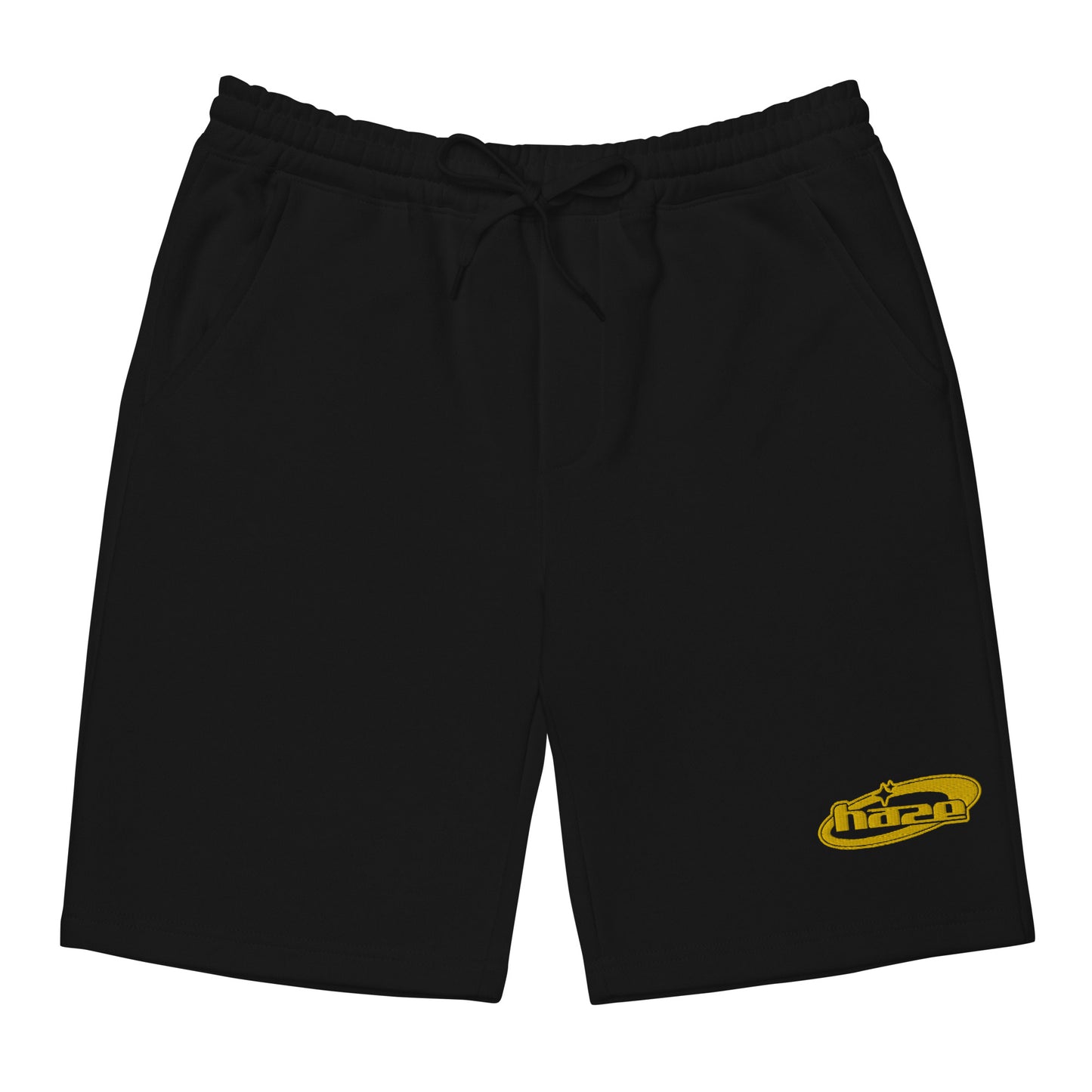Yellow "Y2K" Fleece Shorts