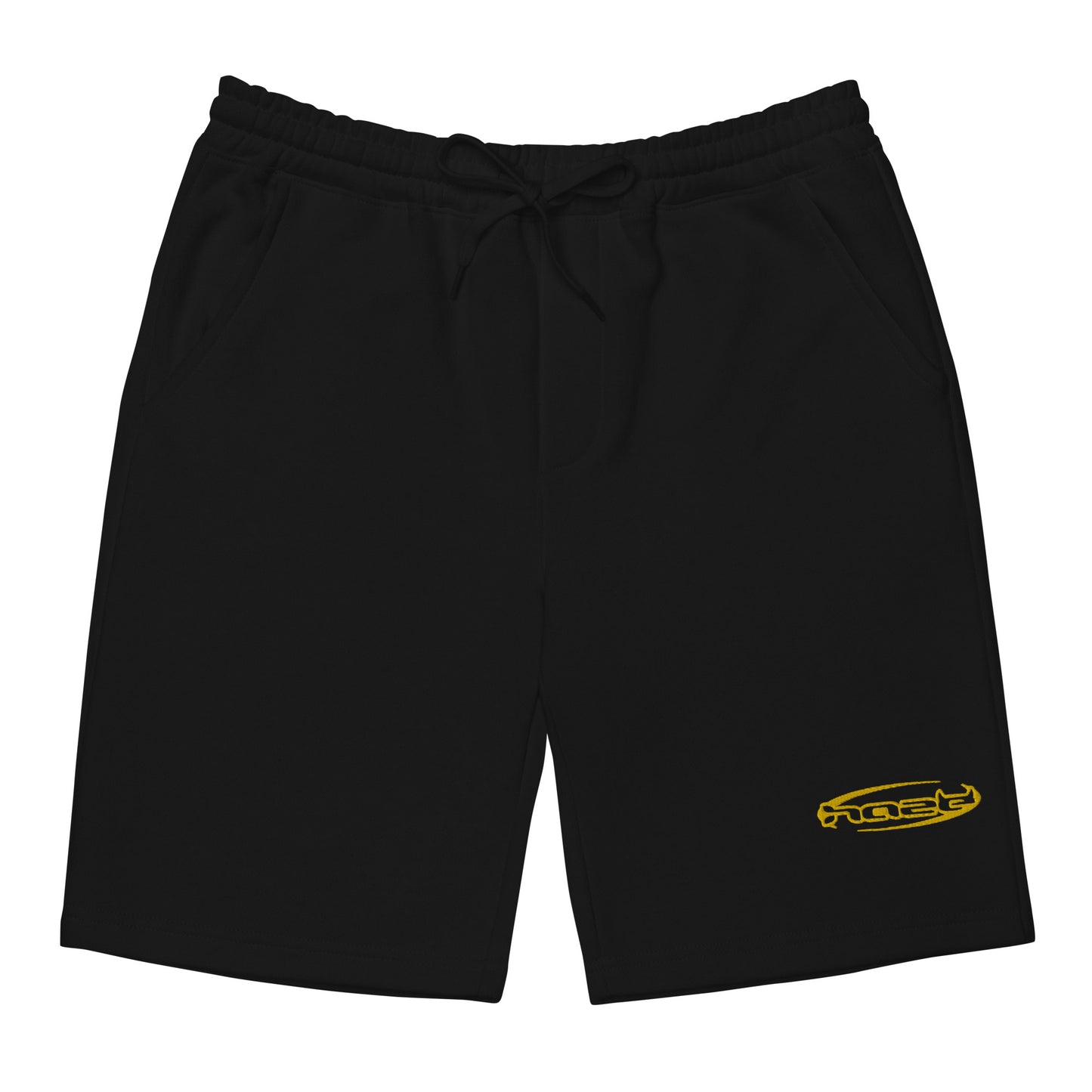 Yellow "Demon Time" Fleece Shorts