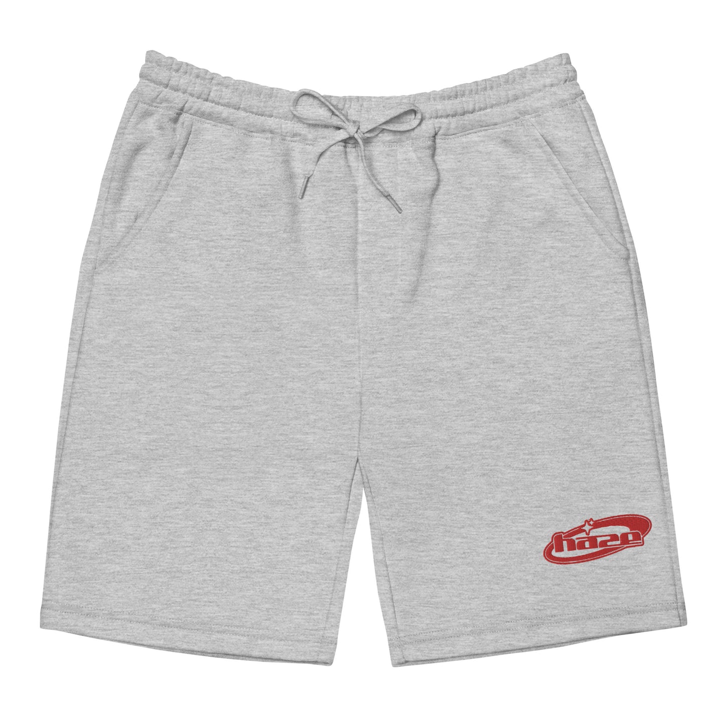 Red "Y2K" Fleece Shorts