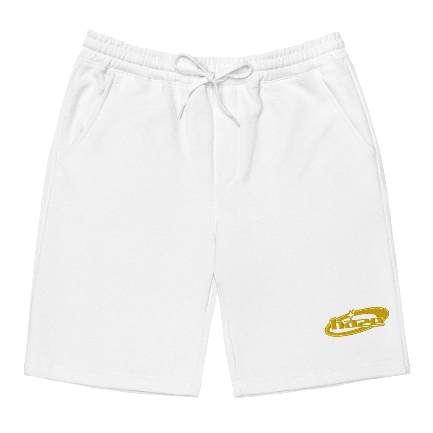 Yellow "Y2K" Fleece Shorts