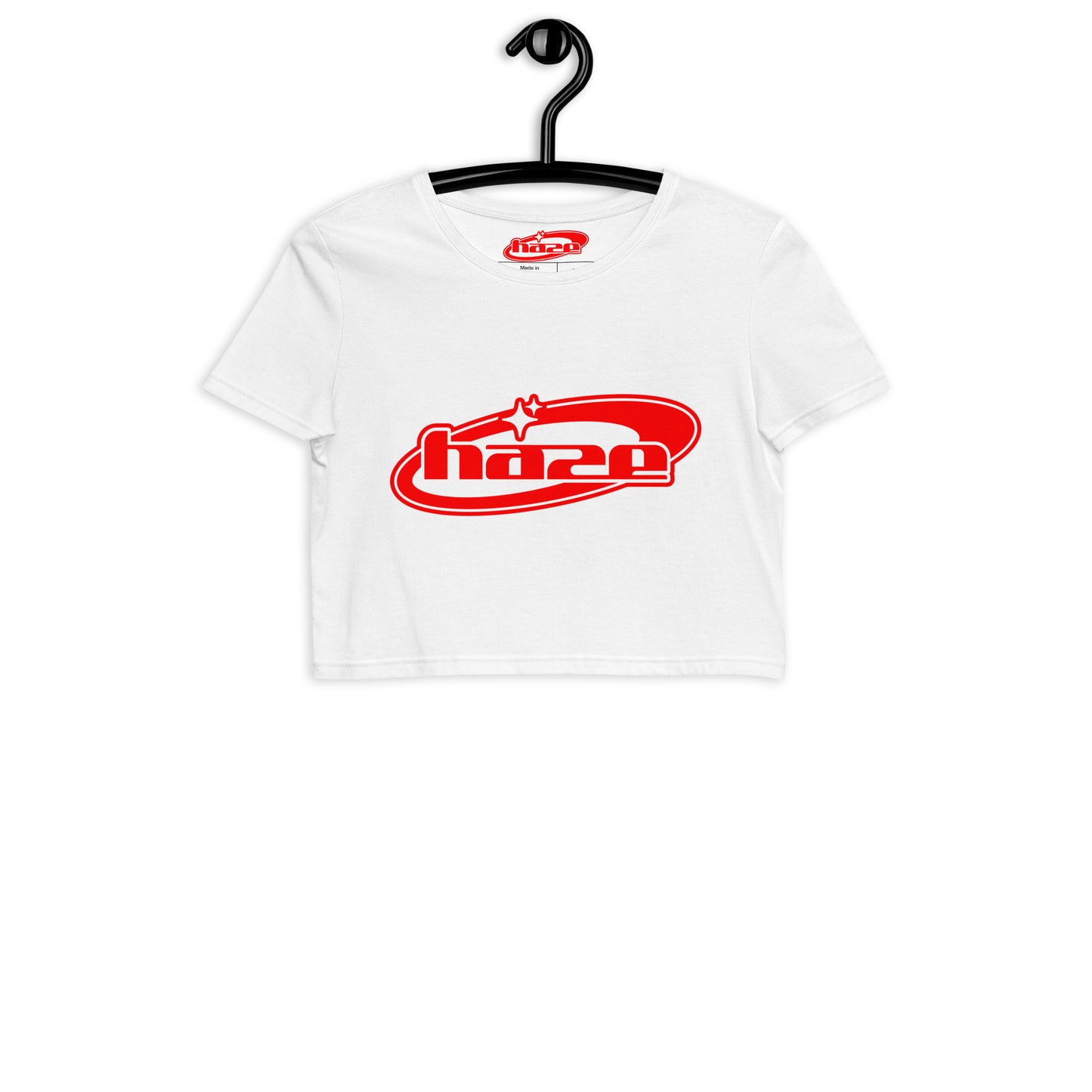 Red "Y2K" Crop Top