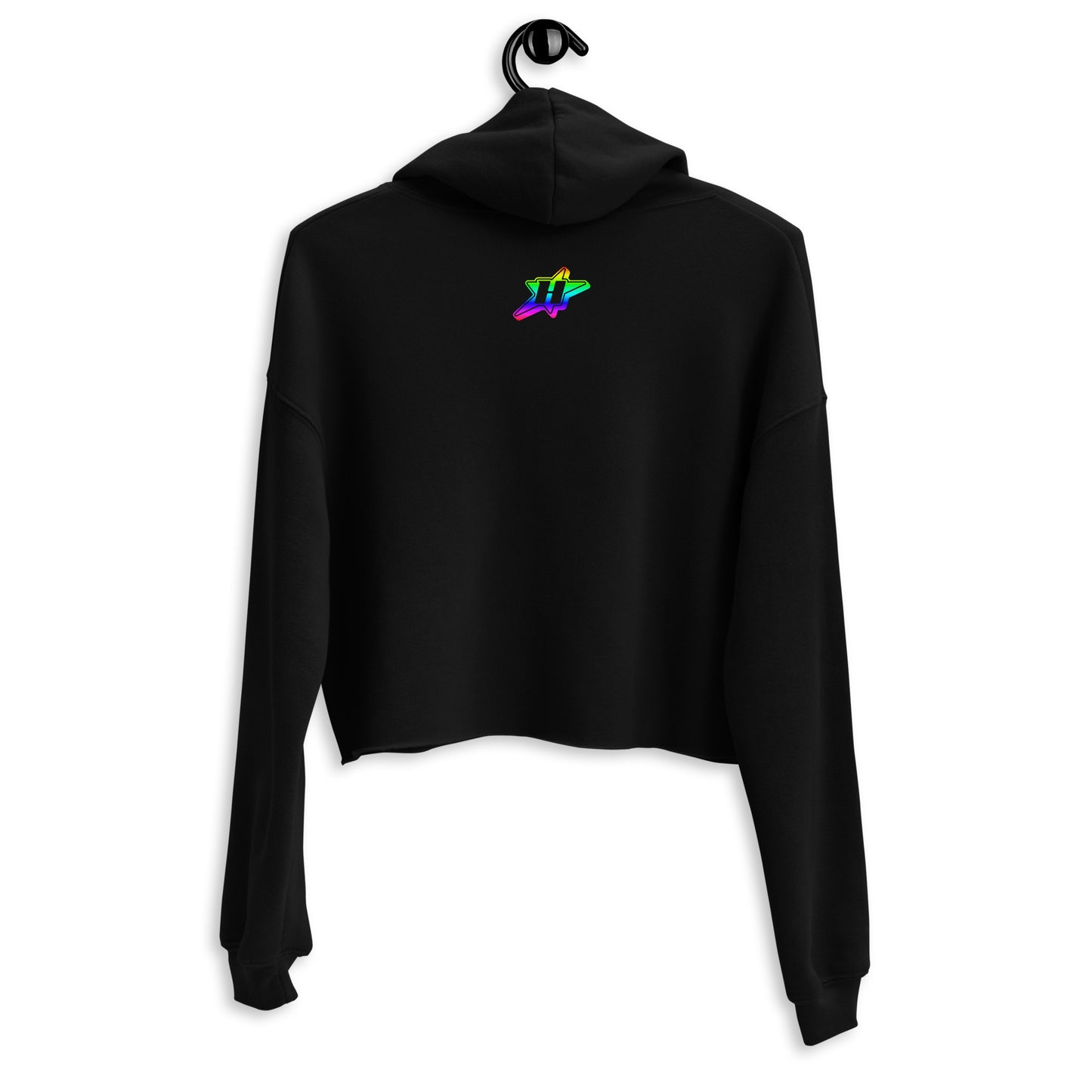 Rainbow "Globe" Crop Hoodie