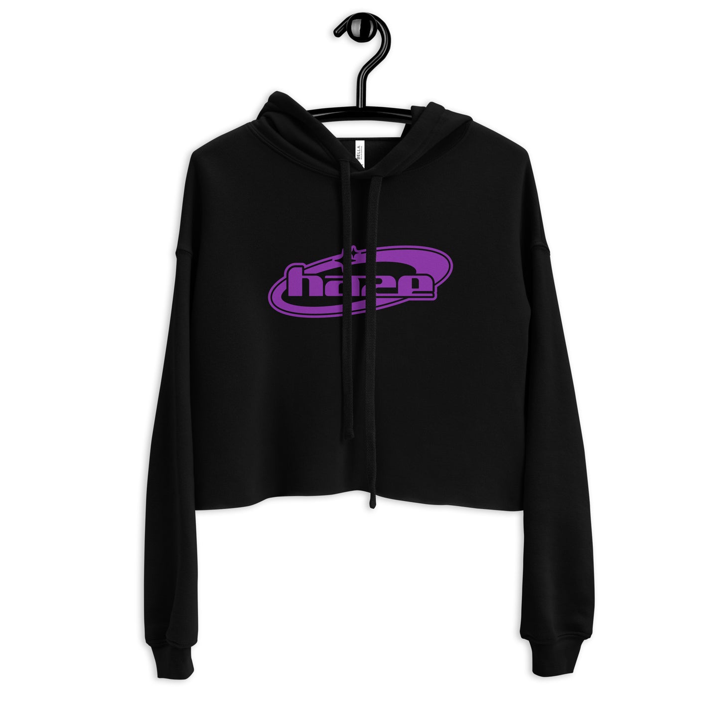 Purple "Y2K" Crop Hoodie