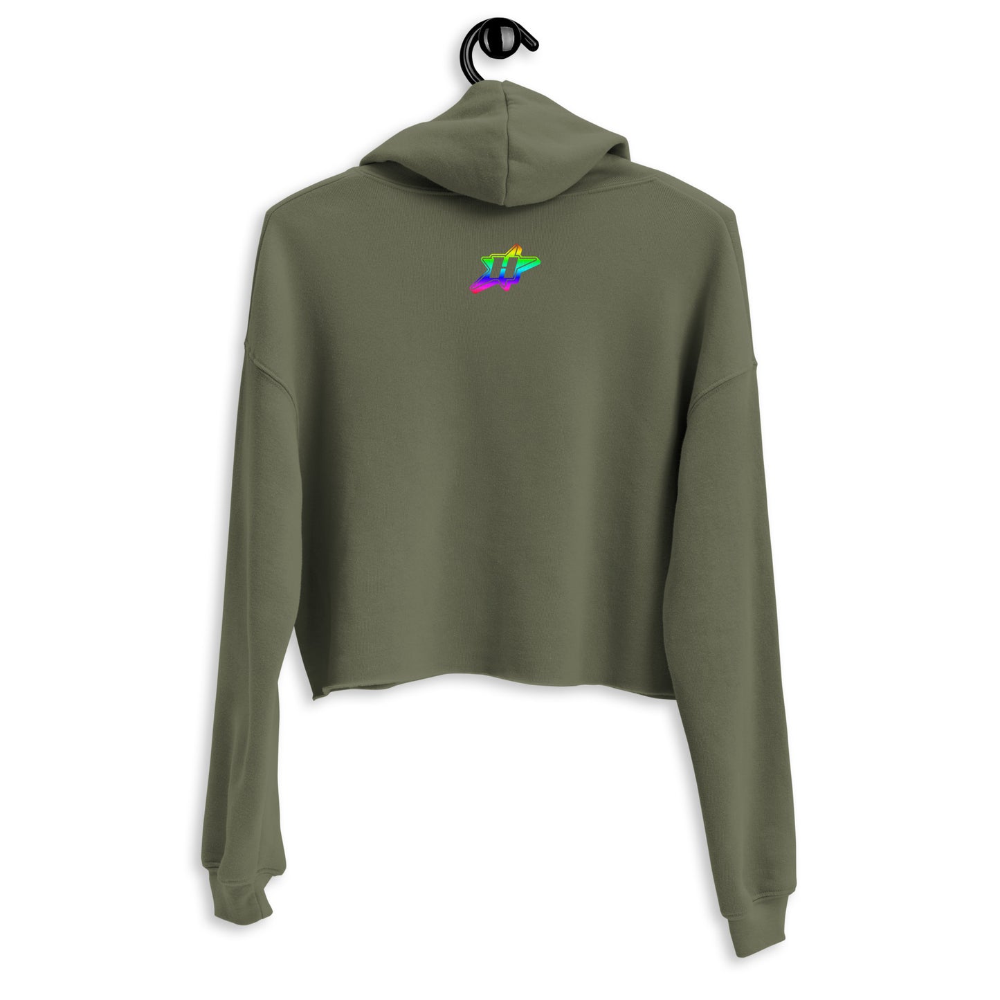 Rainbow "Globe" Crop Hoodie