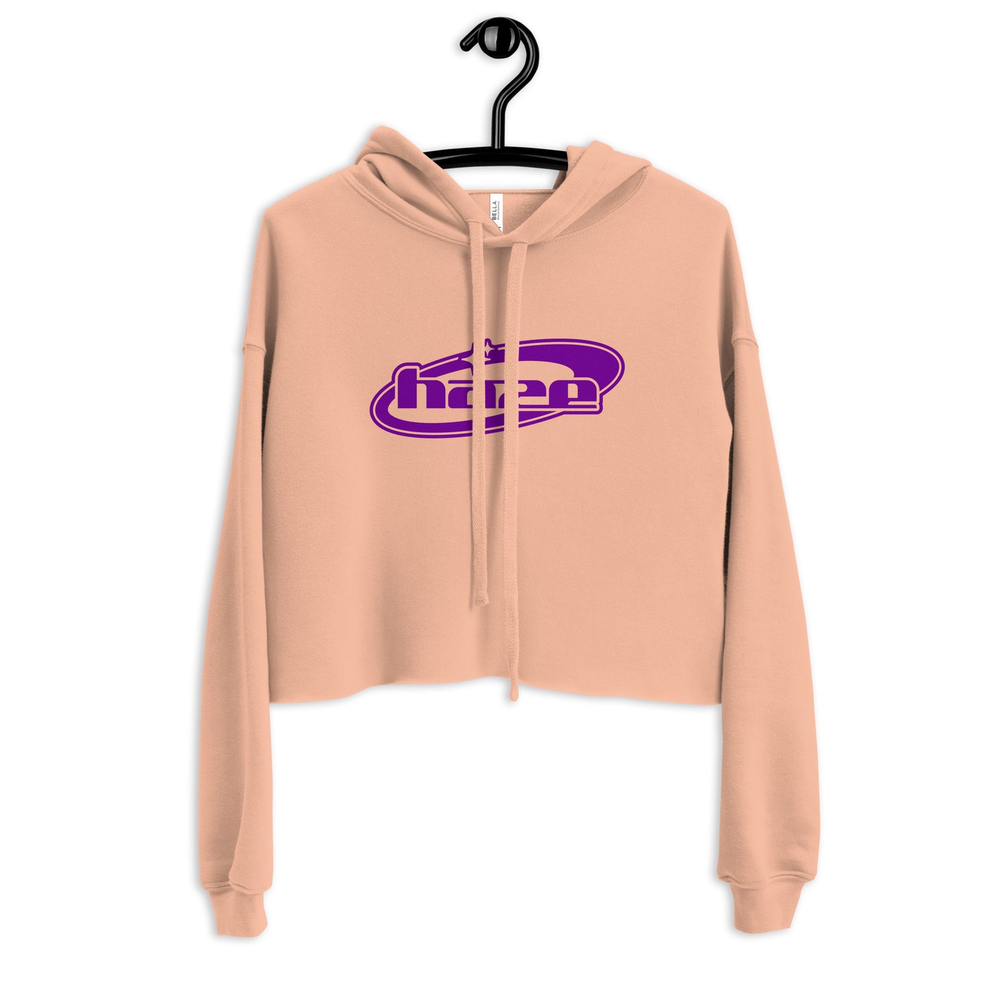 Purple "Y2K" Crop Hoodie