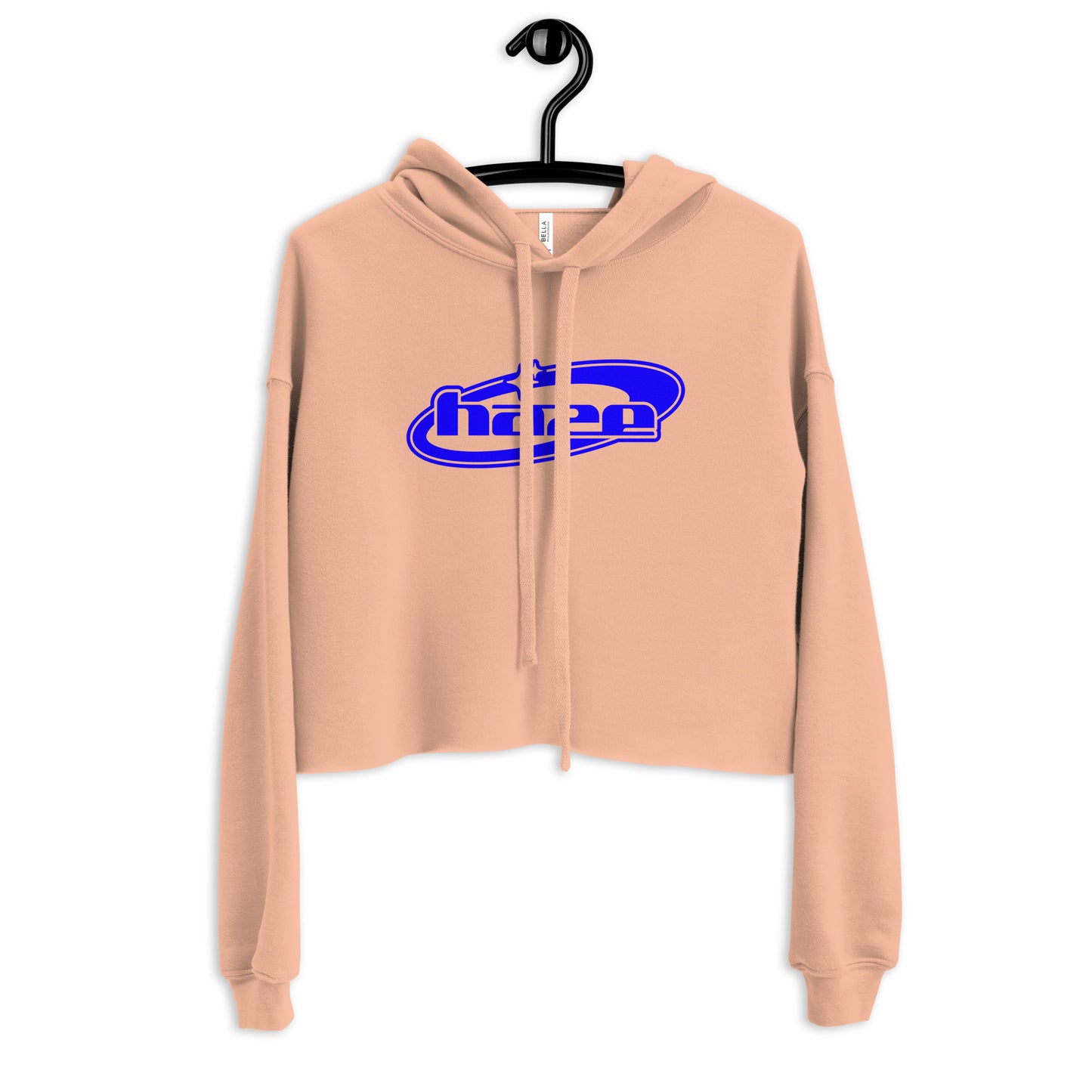 Blue "Y2K" Crop Hoodie
