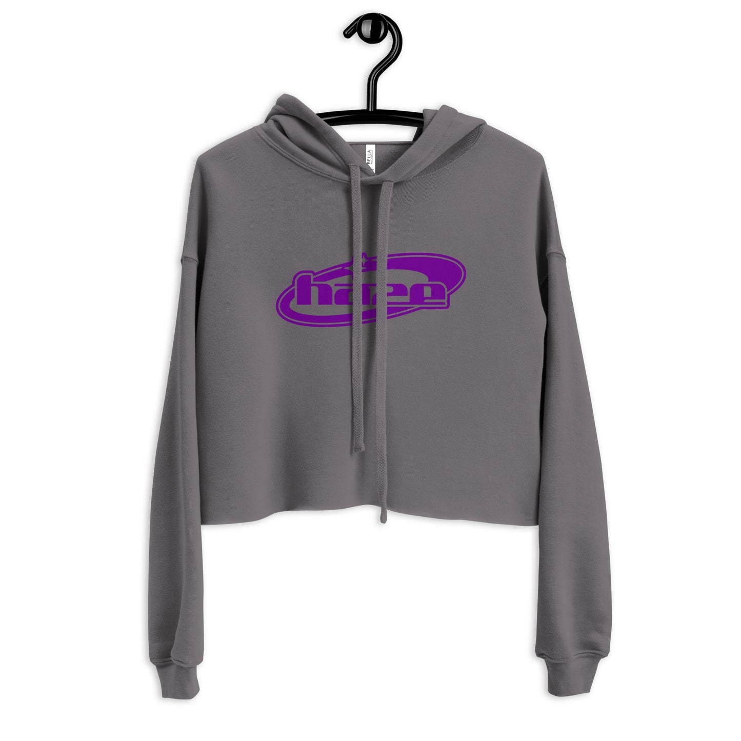 Purple "Y2K" Crop Hoodie