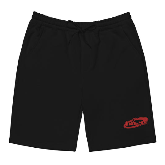 Red "Y2K" Fleece Shorts