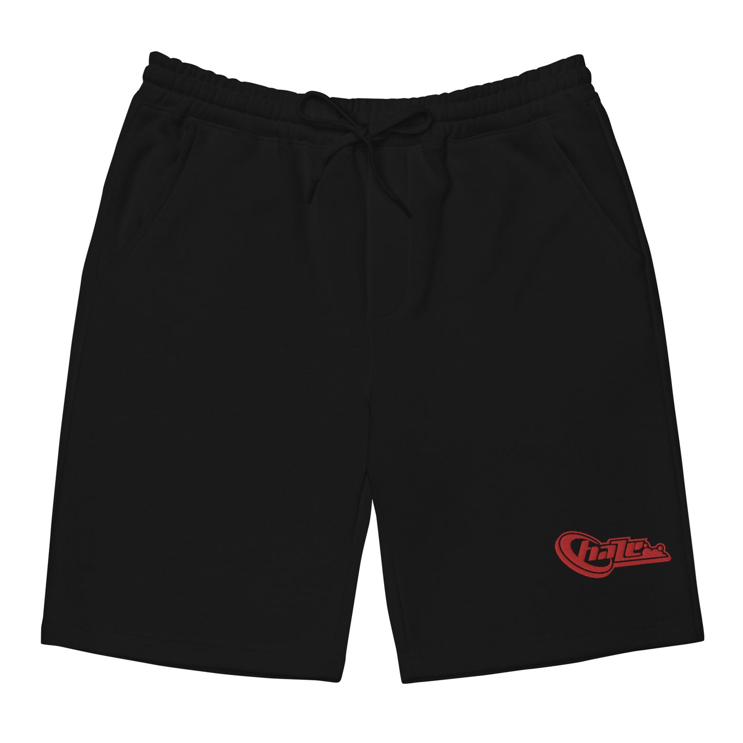 Red "Cloud" Fleece Shorts