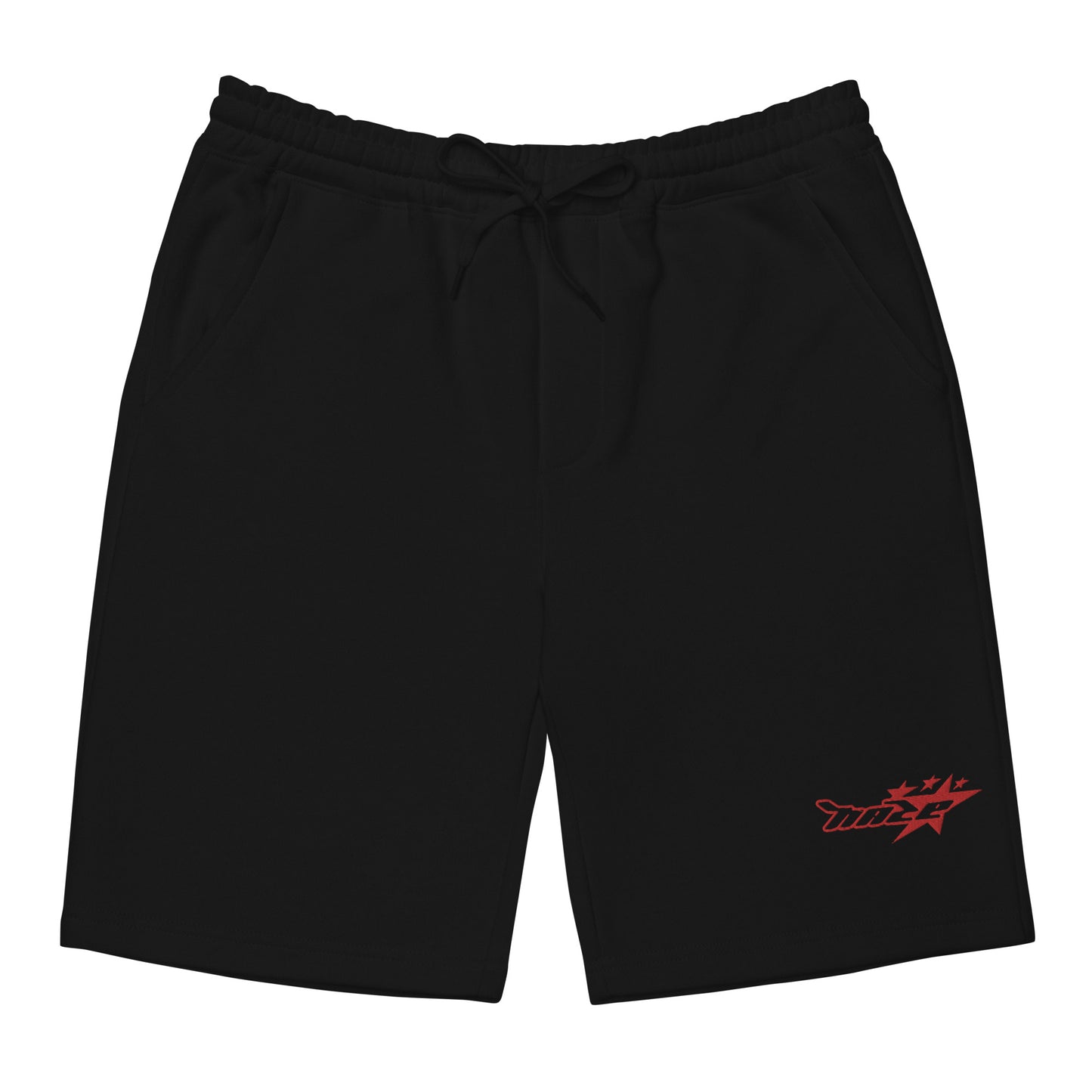 Red "Star" Fleece Shorts