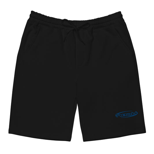 Blue "Demon Time" Fleece Shorts