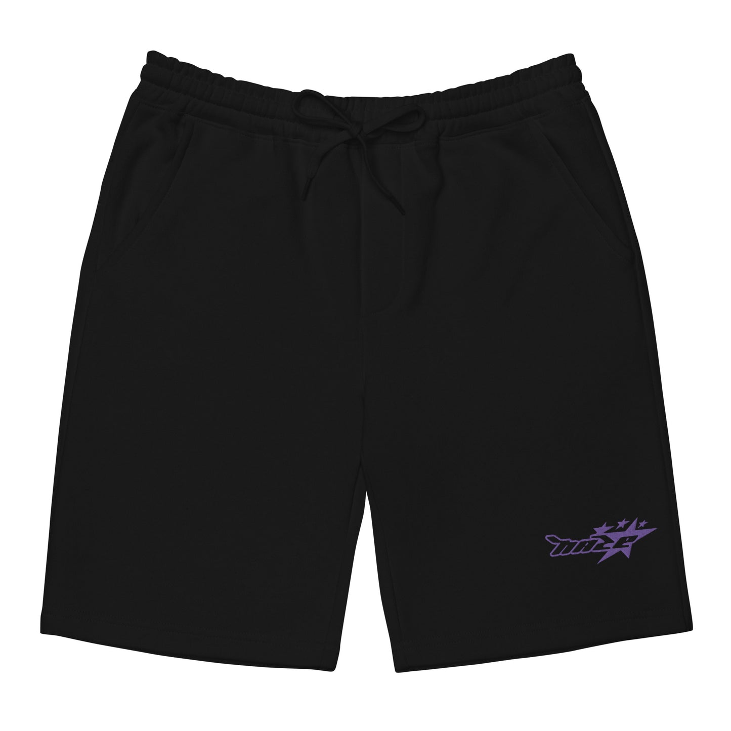 Purple "Star" Fleece Shorts
