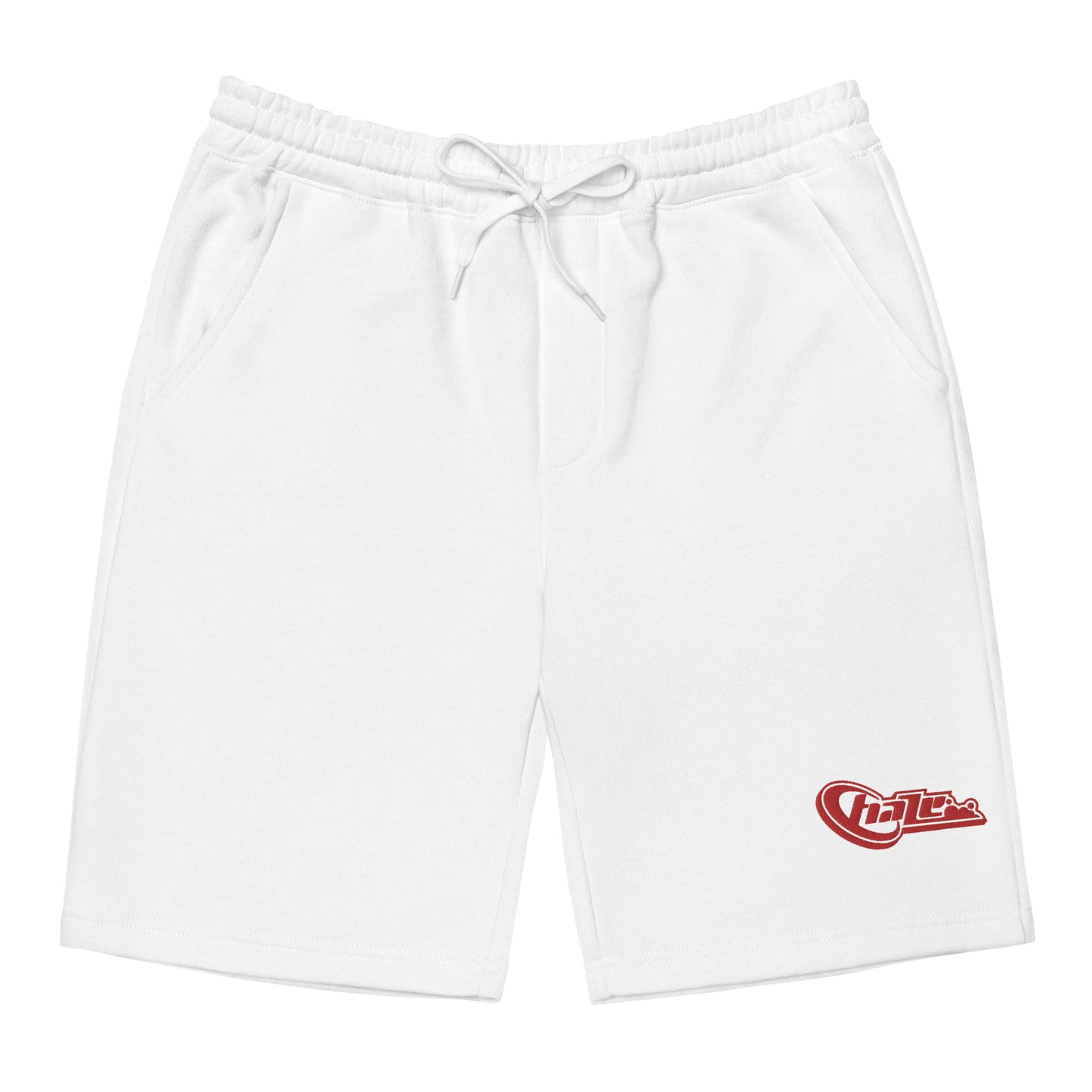 Red "Cloud" Fleece Shorts