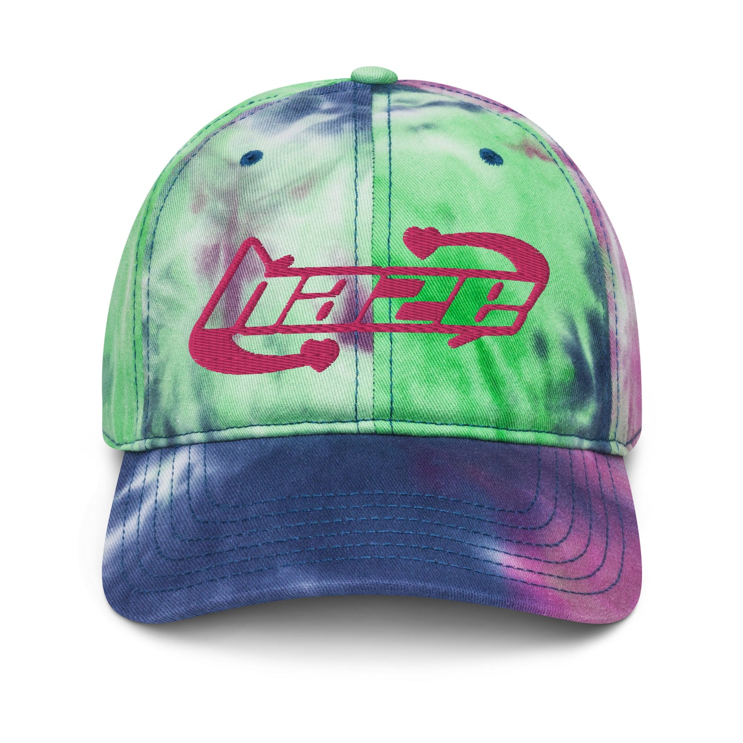 Tie-Dye Pink "Hearts" Hat