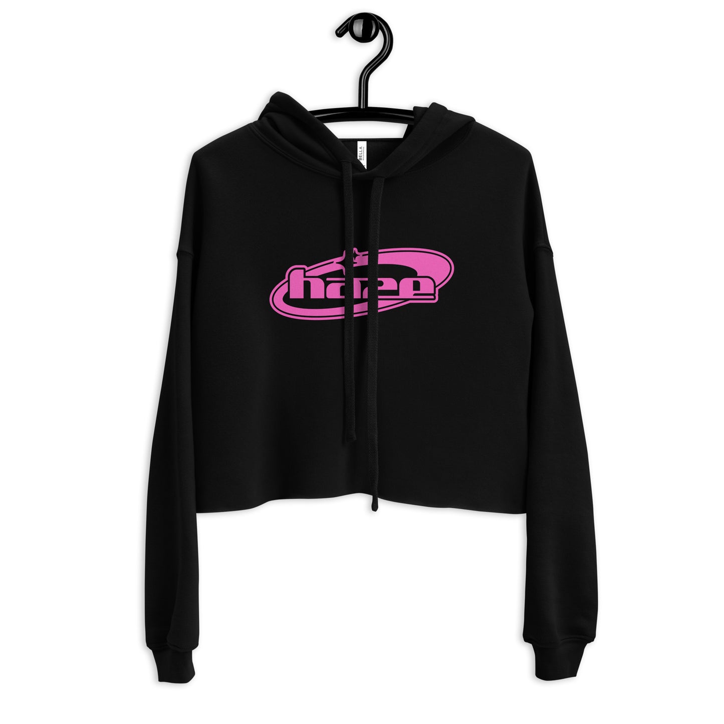 Pink "Y2K" Crop Hoodie