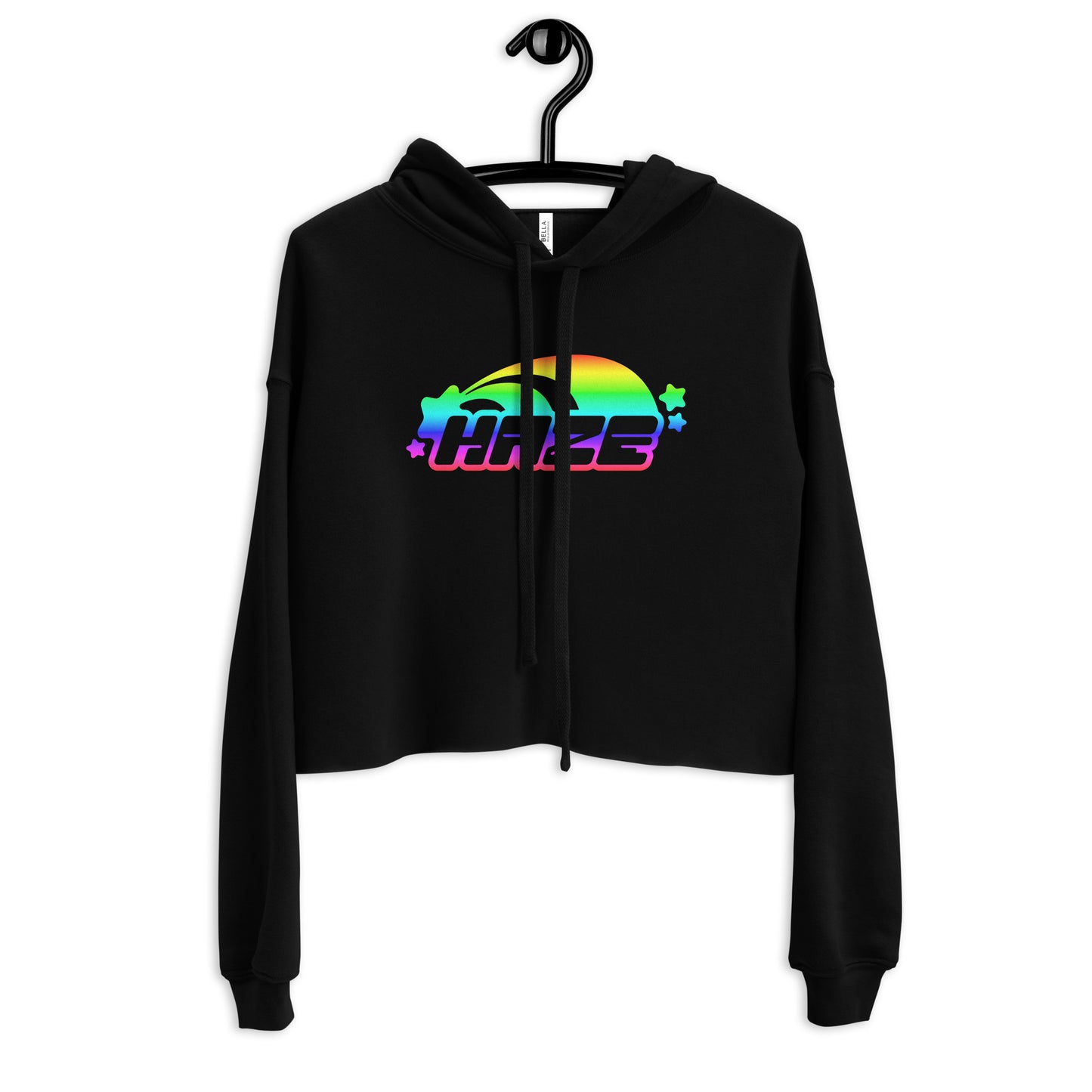 Rainbow "Starburst" Crop Hoodie