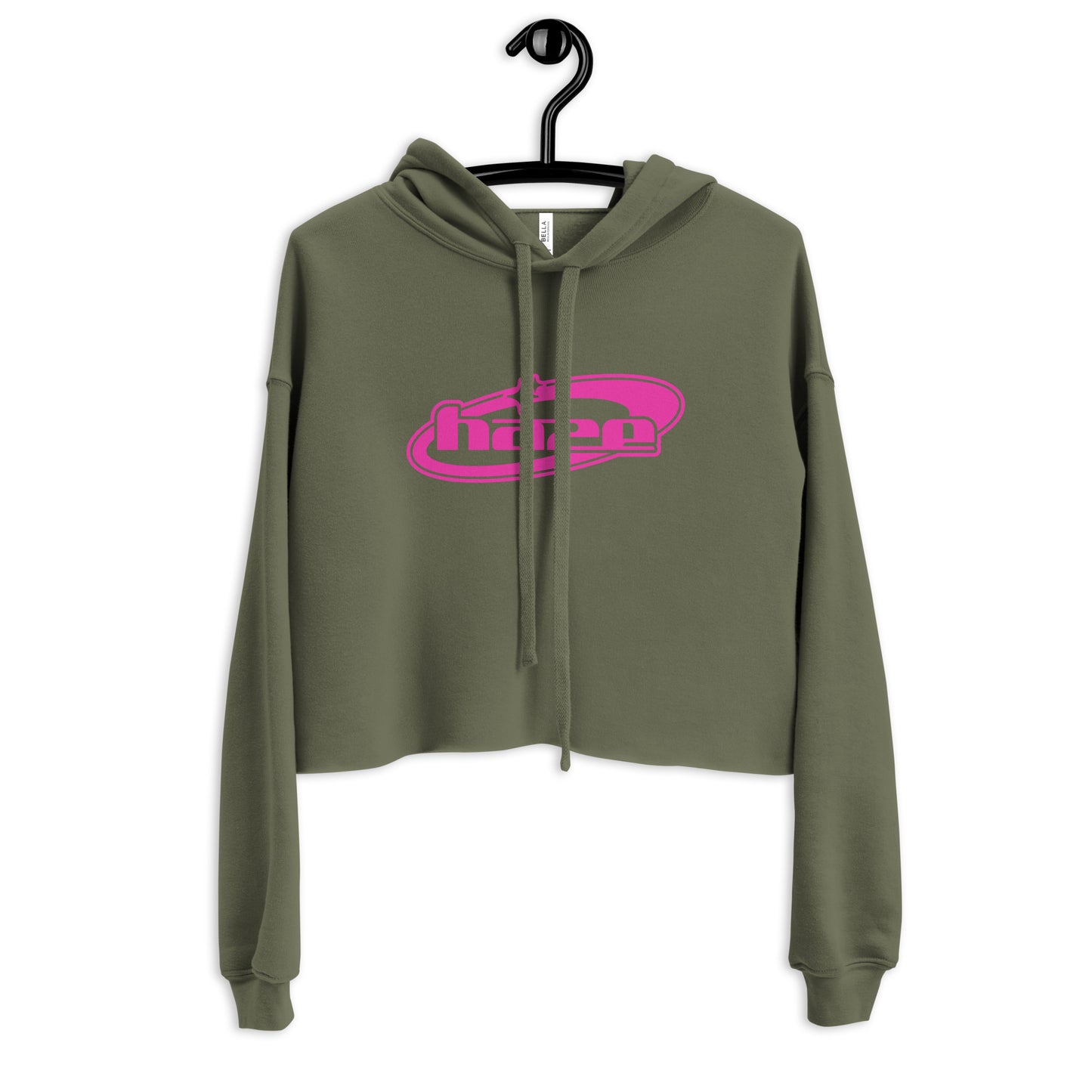 Pink "Y2K" Crop Hoodie