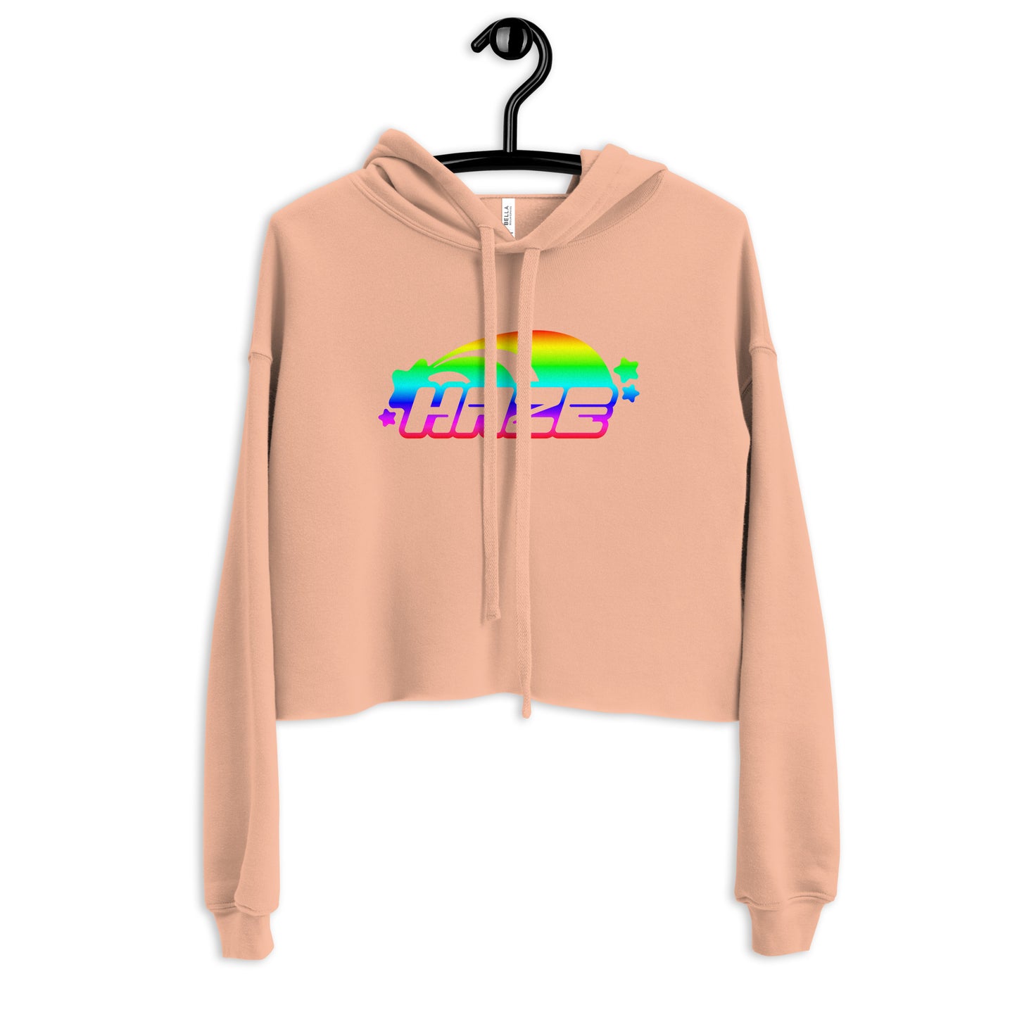 Rainbow "Starburst" Crop Hoodie