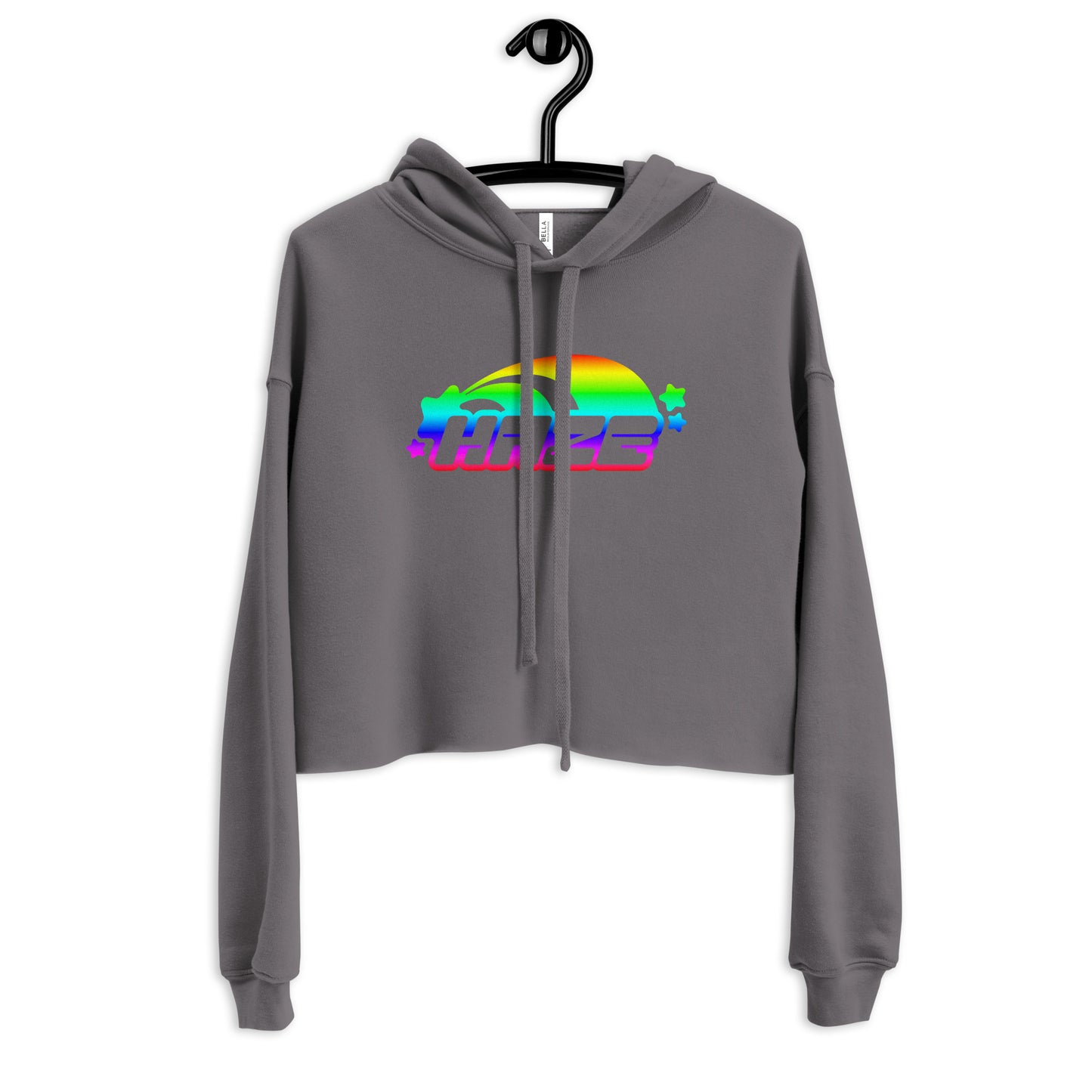 Rainbow "Starburst" Crop Hoodie